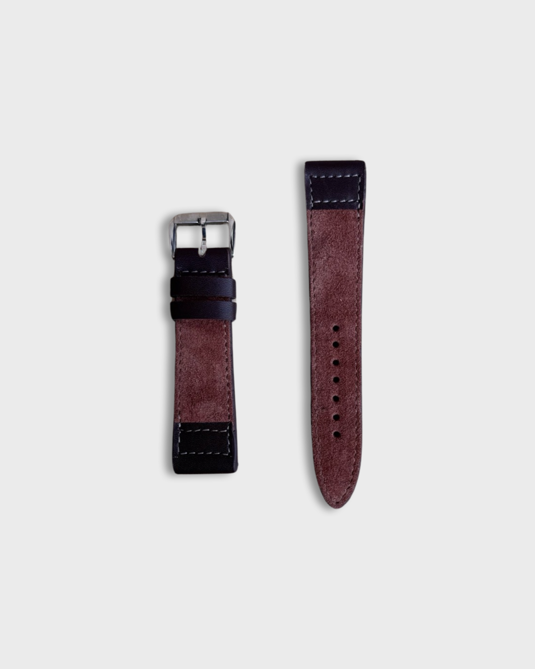 THE SVELTE PILOT STRAP - FOR QUARTZ, MECHANICAL & SMART WATCHES [Pilot-style Stitch in Suede Leather] My Store
